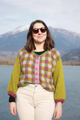 Elmer Cardigan: A Colorful and Textured Knit