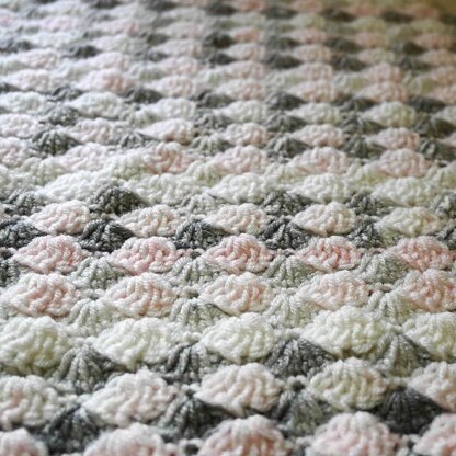 Triangular Shell Stitch Shawl