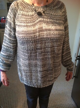 Raglan sweater in fairisle wool #2
