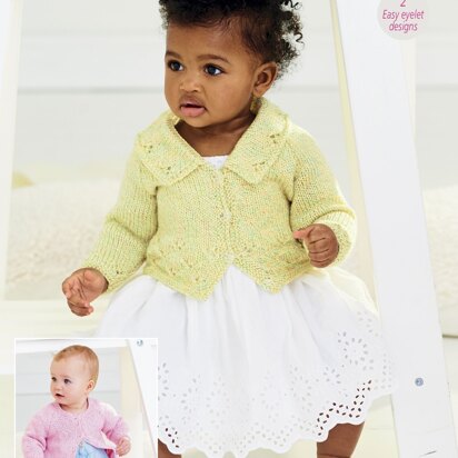 Cardigans in Stylecraft Baby Sparkle DK - 9997 - Downloadable PDF