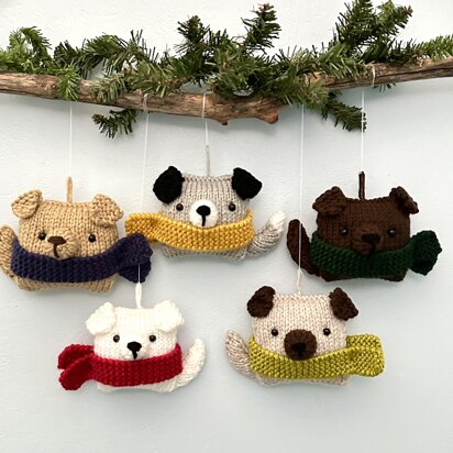Puppy Christmas Ornament Knit Pattern