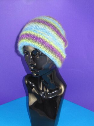 Angel Prints Mohair Slouch Hat