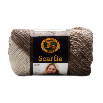 (3 Pack) Lion Brand Yarn Scarfie Bulky Yarn, Cranberry/Black