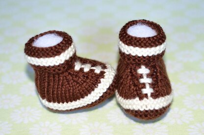 Football Baby Booties