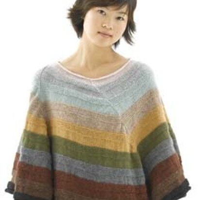 The Artful Poncho in Lion Brand Wool-Ease - knitting pattern