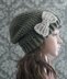 Slouchy Hat and Bow Crochet Pattern 381