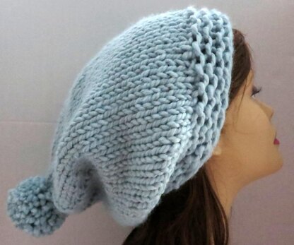 Slouch Hat with a Pompom