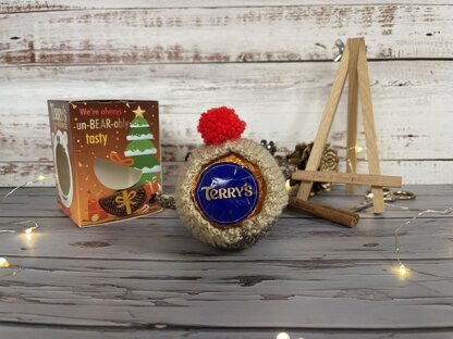 Rudolph Inspired Chocolate Orange Cover Knitting Pattern