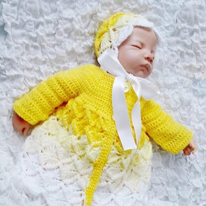 Bavarian Baby Matinee Jacket Crochet Pattern 177 Crochet pattern by ShiFio s Patterns Knitting Patterns LoveCrafts