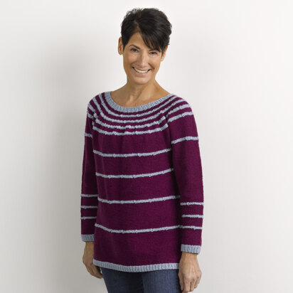 1080 Duskywing - Jumper Knitting Pattern for Women in Valley Yarns Montague