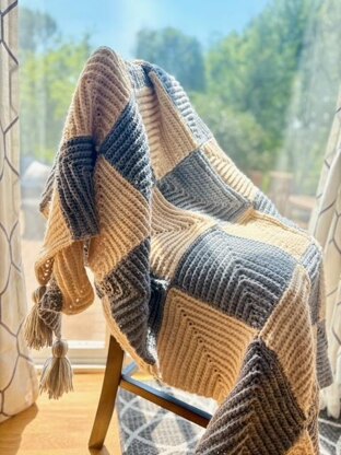 Twilight Chess Checkered Blanket