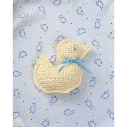 Crochet Duck Toy in Bernat Handicrafter Cotton Baby