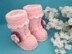 Knitting PATTERN Baby Girl Baby Hat and Booties with Flowers