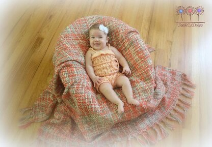 Summer Waves Crochet Baby Romper