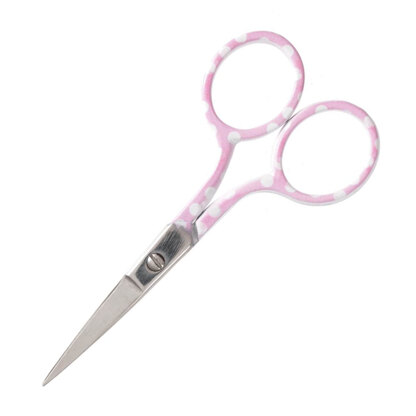 Hemline Scissors: Polka Dot: Pink - 9cm