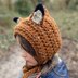 Crochet Fox pixie bonnet