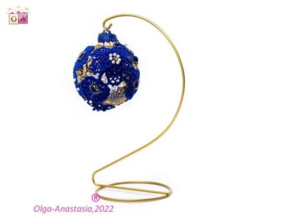 Blue christmas ball