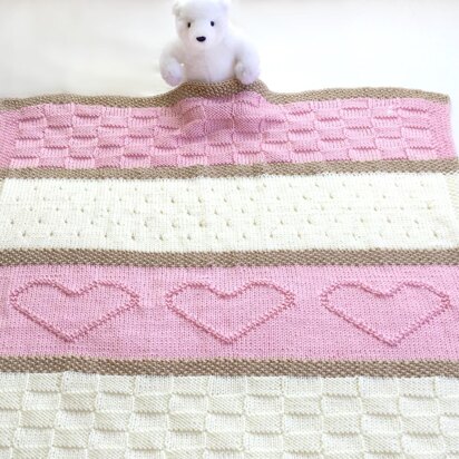 Heart Baby Blanket and Throw