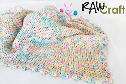 Easy Baby Bobble Edge Blanket Pattern