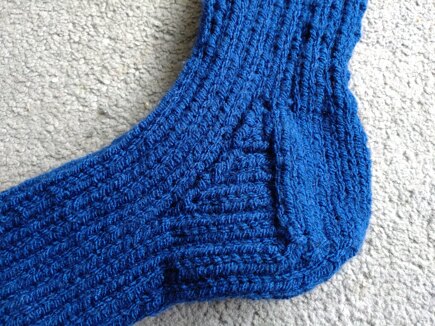 Navy Rib Socks #3