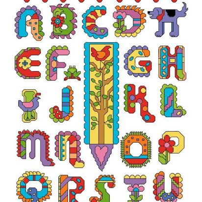 Fiesta Folk Art Alphabet - PDF