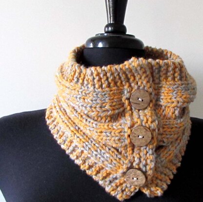 Crosstown Buttoned Cowl