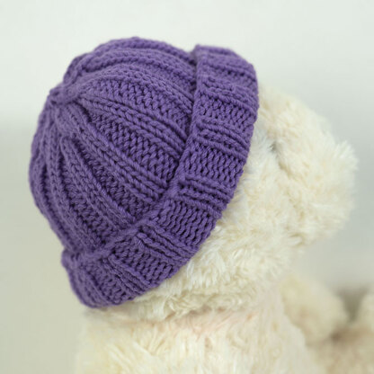 Nifty Ribbed Hat in Cascade Yarns Nifty Cotton - W718 - Downloadable PDF
