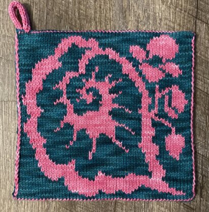 Begonia Flower Potholder