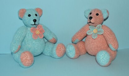 The Button Twin Teddy Bears