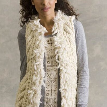 Twain Cabled Vest in Tahki Yarns Big Montana