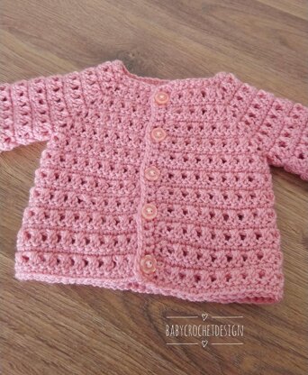 Criss Cross Baby Cardigan