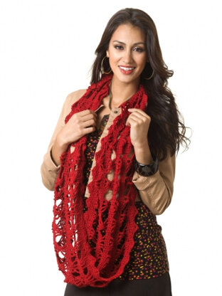 Triple Play Infinity Scarf in Caron Simply Soft Light - Downloadable PDF