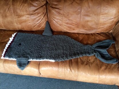 Shark cocoon blanket