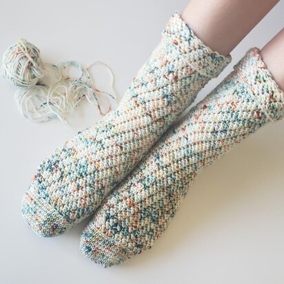 A family story crochet socks