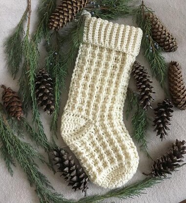 Happy Farmhouse Christmas stocking