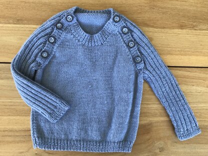 Little man jumper in blue