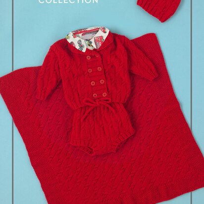 Knotty Set - Free Knitting Pattern for Babies in Paintbox Yarns Baby DK - Free Downloadable PDF - knitting pattern