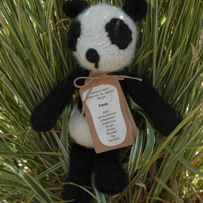 Panda bear - knitting pattern