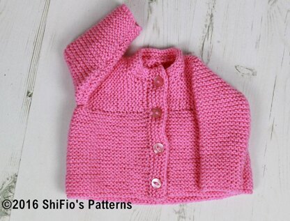 Knitting Pattern baby cardigan #336