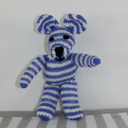 Baby Stripe Sweater, Bobble Beanie & Teddy Bear