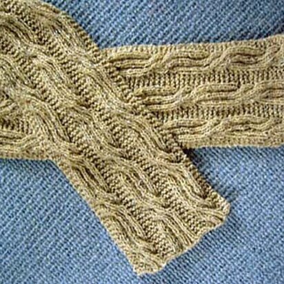 Cable and Rib Scarf