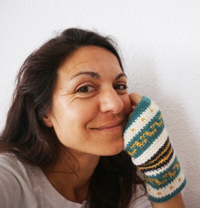 Andean Fingerless Mitts