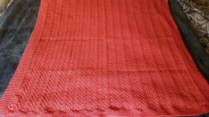 Coral baby blanket