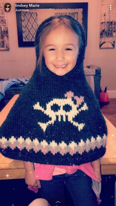 Cute skull poncho