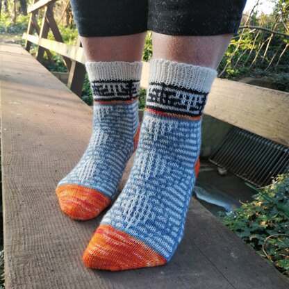 Mosaic socks