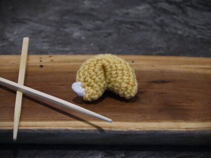 Fortune Cookie Amigurumi Food