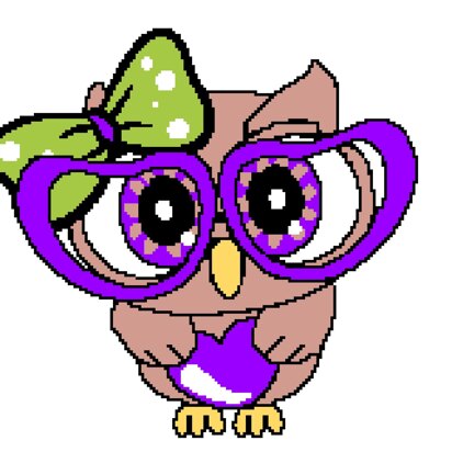 Purple Owl Graphghan Pattern