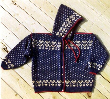 Ladies Bavarian Heart Jacket - - Knit ePattern