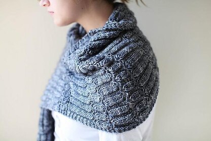 Stacked Columns Wrap and Shawl