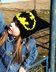 Graphed Beanie - Batman Inspired